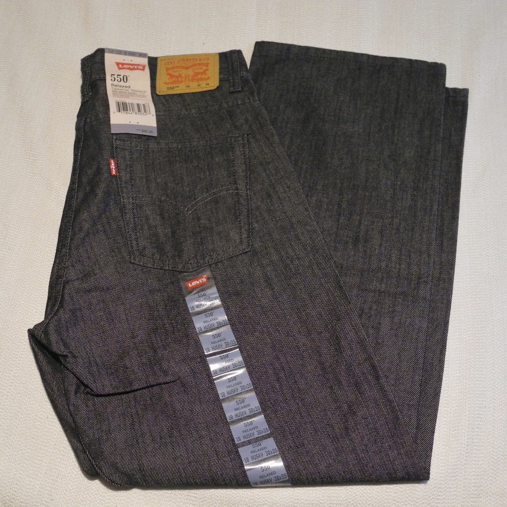 Levi 550 Boy Relaxed Fit Sz 10 Husky 30 x 26